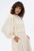 Miha-Yaprak Detaylı Romanti̇k Elbi̇se-Elbise-4-Milagron.com