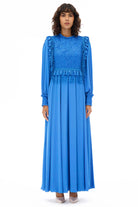 Miha-Yaprak Detaylı Romanti̇k Elbi̇se-Elbise-5-Milagron.com