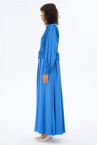 Miha-Yaprak Detaylı Romanti̇k Elbi̇se-Elbise-6-Milagron.com