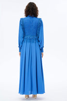 Miha-Yaprak Detaylı Romanti̇k Elbi̇se-Elbise-7-Milagron.com