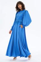 Miha-Yaprak Detaylı Romanti̇k Elbi̇se-Elbise-8-Milagron.com