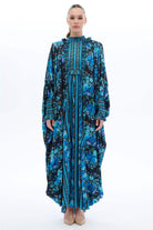 Miha-şeri̇t Garni̇li̇ Kaftan Elbi̇se Mavi-5-Milagron.com