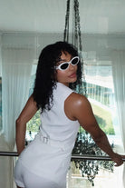 Mijau-White Shorts-Şort-4-Milagron.com