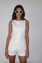 Mijau-White Waistcoat-Yelek-3-Milagron.com