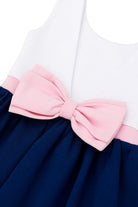 Milky Wilky-Kiz Çocuk Arkasi Fiyonklu Elbise-Çocuk Elbise & Tulum-4-Milagron.com