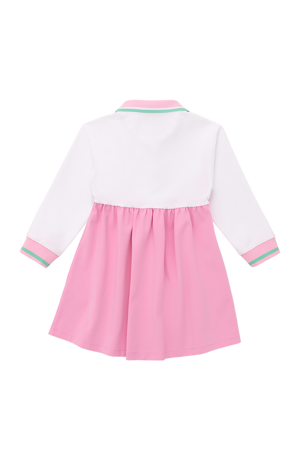 Polo Yaka Parçalı Elbise - 1