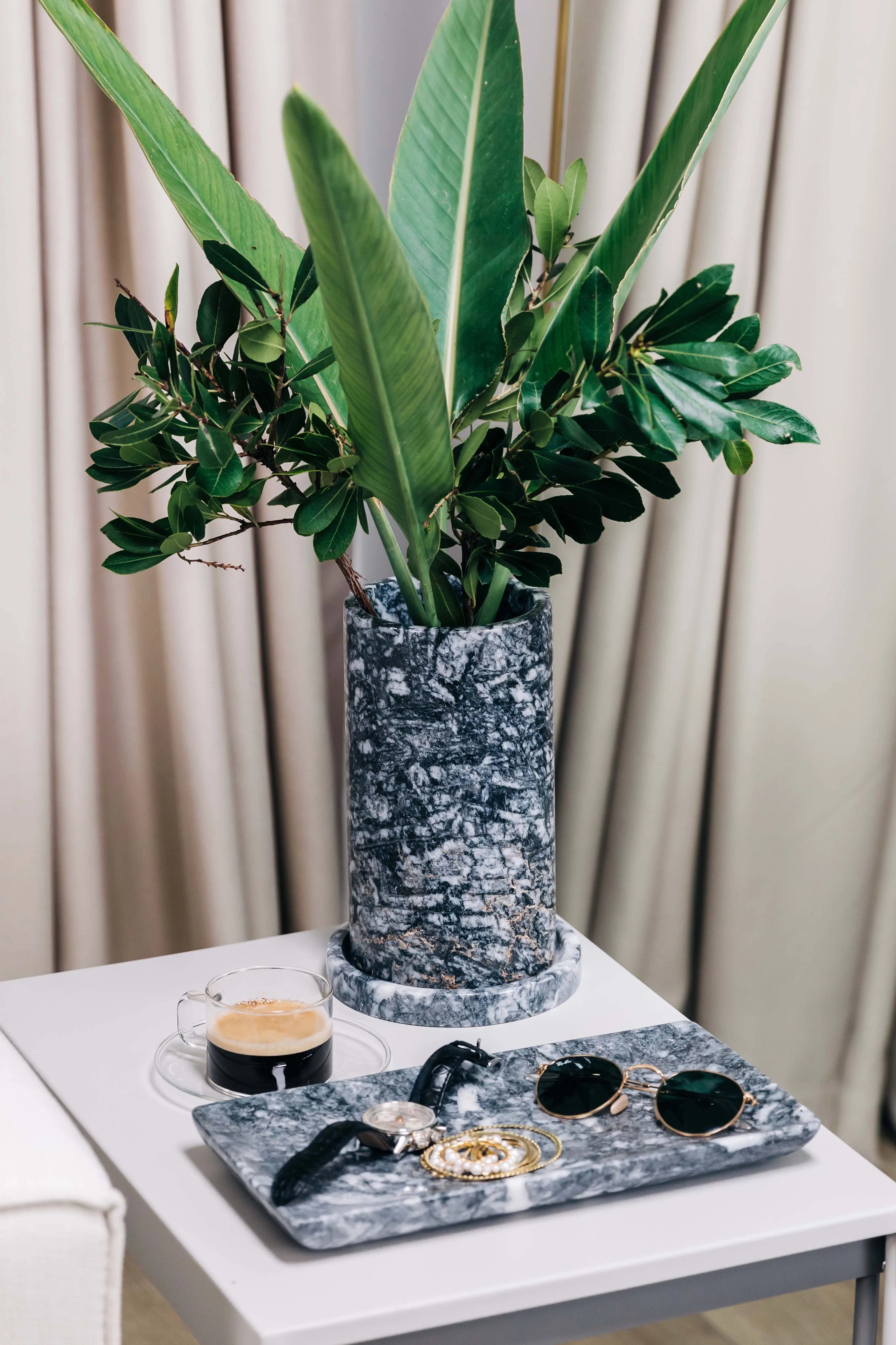 Nefos Core Mermer Vazo