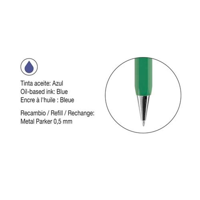 Miquelrius-Metal Verde Malva Green özel Kutusunda 0.7 Mm Tükenmez Kalem-Kalem-5-Milagron.com
