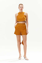 Mirimalist-Cinnamon Wrap Around-Top-1-Milagron.com