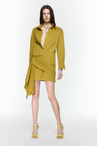 Mirimalist-Eddy Hardal Gömlek Elbise-Elbise-3-Milagron.com