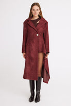 Mirimalist-Flow Bordo Uzun Kaban-Kaban-1-Milagron.com