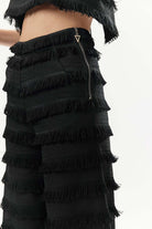 Mirimalist-Fringe Maxi Pants-Pantolon-5-Milagron.com