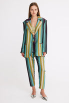 Mirimalist-Gaia Çizgili Oversize Ceket-Ceket-4-Milagron.com