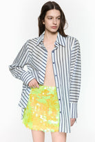 Mirimalist-Helix Çizgili Gömlek-Gömlek-1-Milagron.com