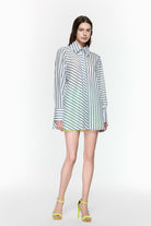 Mirimalist-Helix Çizgili Gömlek-Gömlek-4-Milagron.com