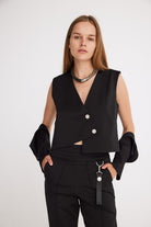 Mirimalist-Moody Siyah Ceket / Yelek-Yelek-2-Milagron.com