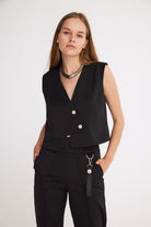 Mirimalist-Moody Siyah Ceket / Yelek-Yelek-3-Milagron.com