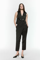 Mirimalist-Revolve Pantolon Siyah-Kumaş Pantolon-2-Milagron.com