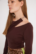 Mirimalist-Sepia Bodysuit Acı Kahve-Top-3-Milagron.com