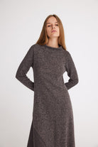 Mirimalist-Sunset Sırt Açık Örme Elbise-Elbise-4-Milagron.com