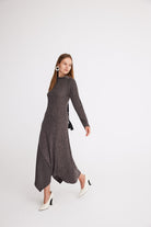 Mirimalist-Sunset Sırt Açık Örme Elbise-Elbise-5-Milagron.com