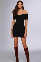 Alessa Black Mini Dress - 0