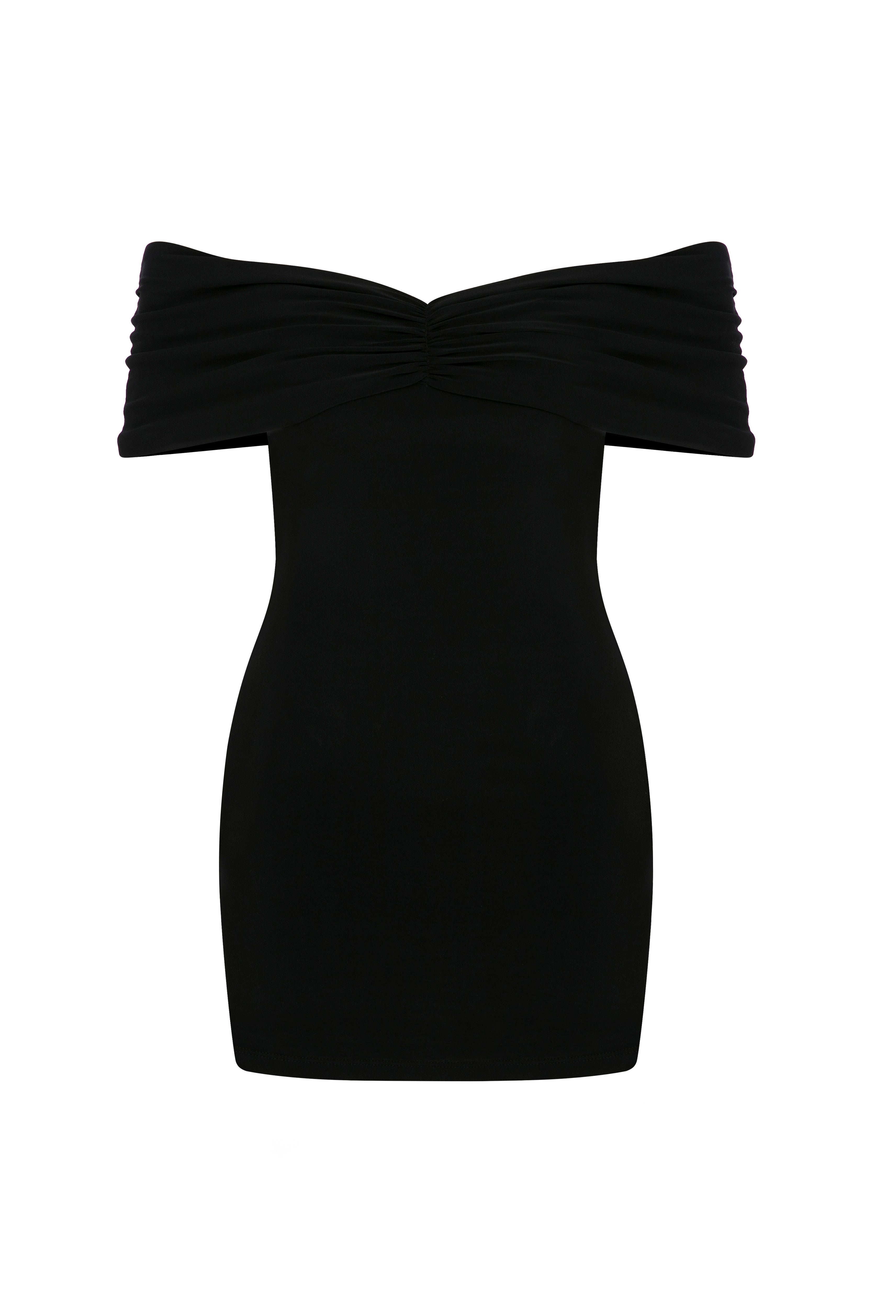 Alessa Black Mini Dress - 1