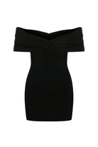 Alessa Black Mini Dress - 2