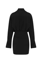 Misole-Black Asymmetrical Dress-Dress-3-Milagron.com