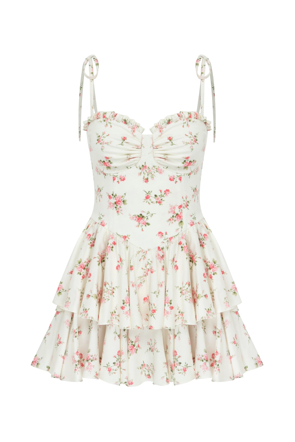 Flower Bombshell Mini Dress
