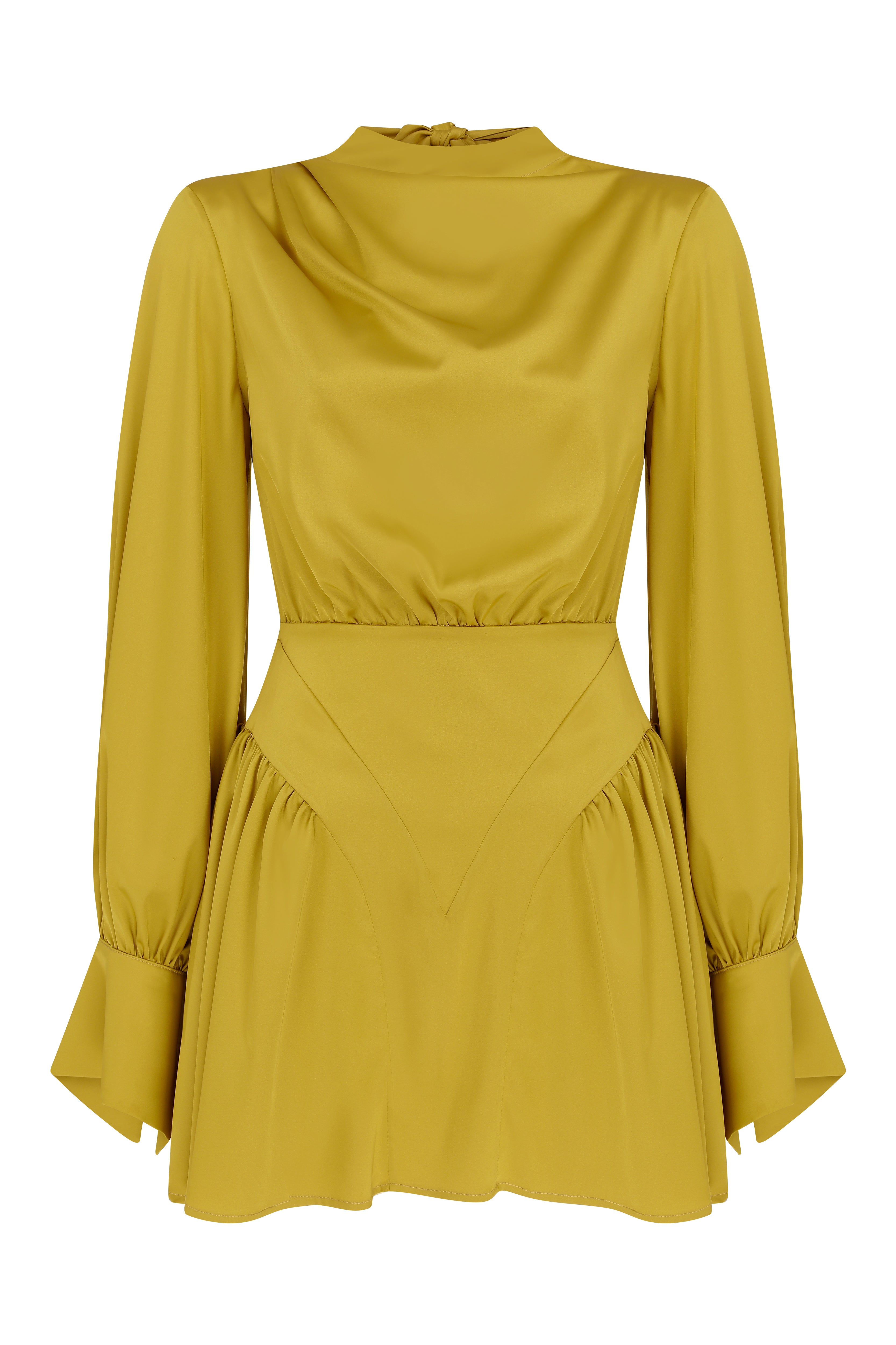 Misole-Daria Olive Dress-Dress-3-Milagron.com