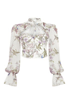 Floral Long Sleeve Top - 2