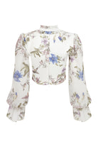 Misole-Floral Long Sleeve Top-Top-4-Milagron.com