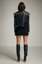 Black Eternity Vegan Leather Jacket