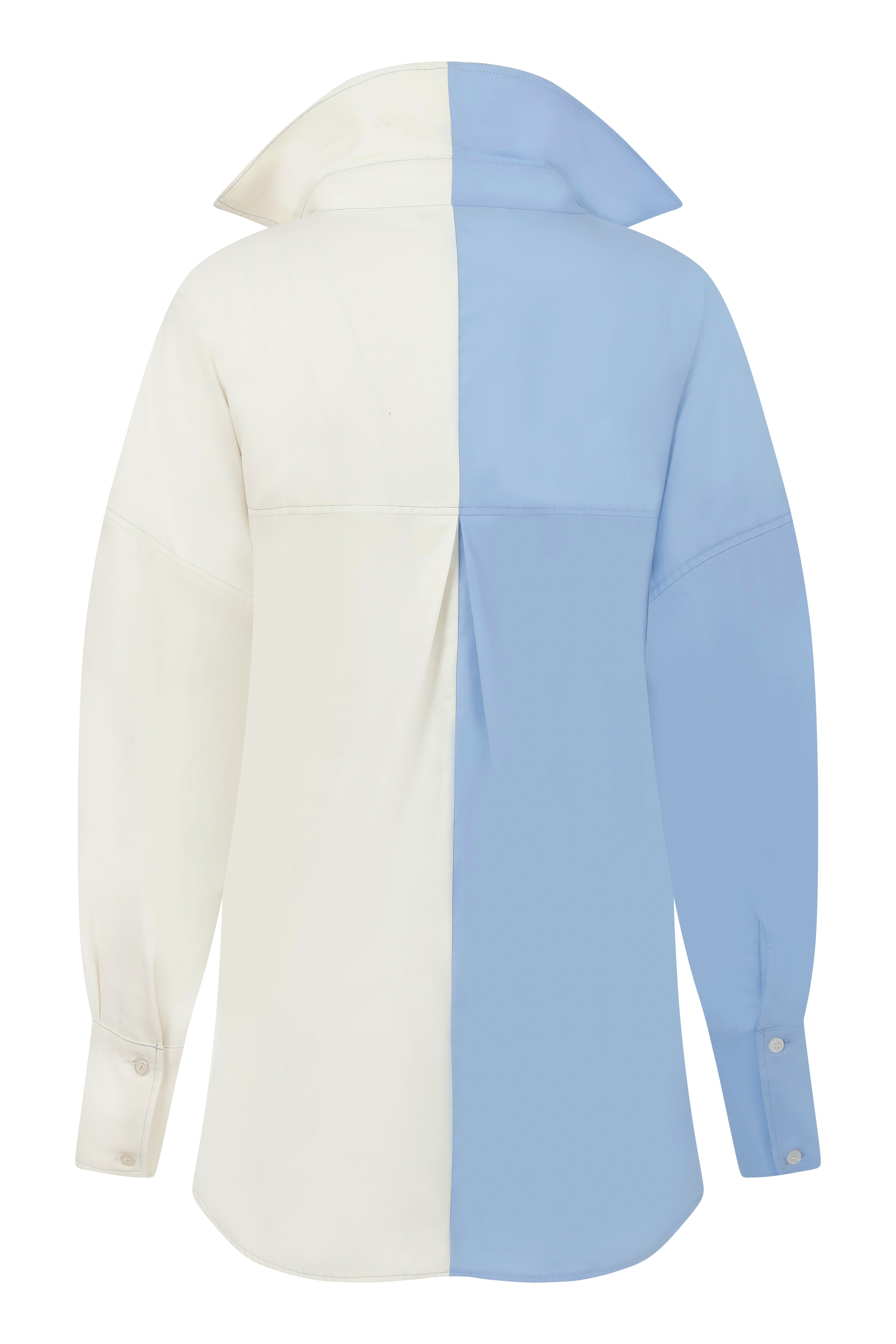 Misole-Kailey Blue Shirt Dress-2-Milagron.com