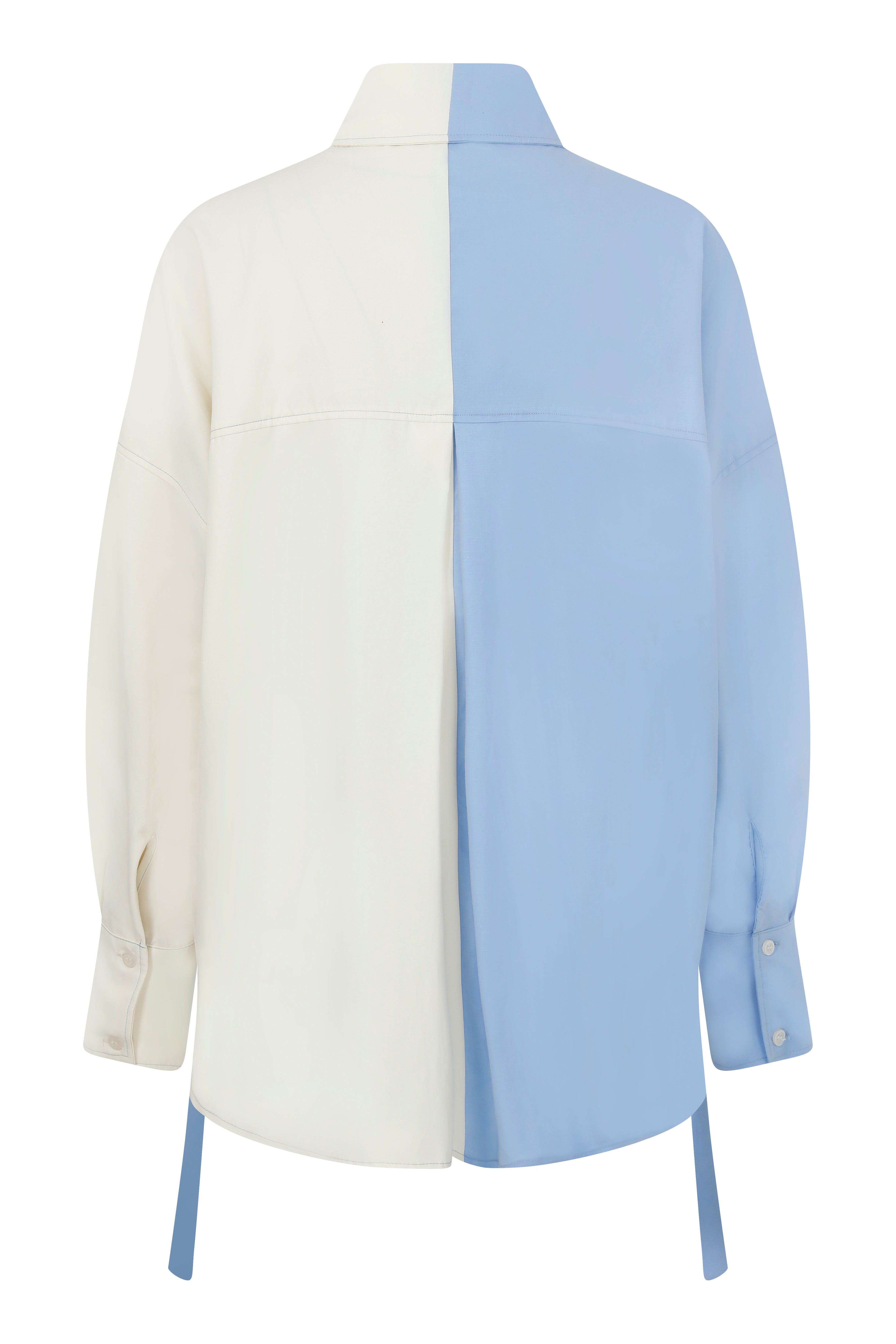 Misole-Kailey Blue Shirt Dress-3-Milagron.com