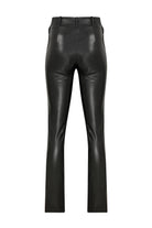 Misole-Laced Vegan Leather Pants-4-Milagron.com