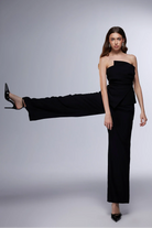 Misole-Le Minimaliste Straplez Üst Ve Geniş Paça Pantolon Takımı-Top-2-Milagron.com