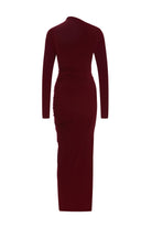 Naomi Burgundy Maxi Dress