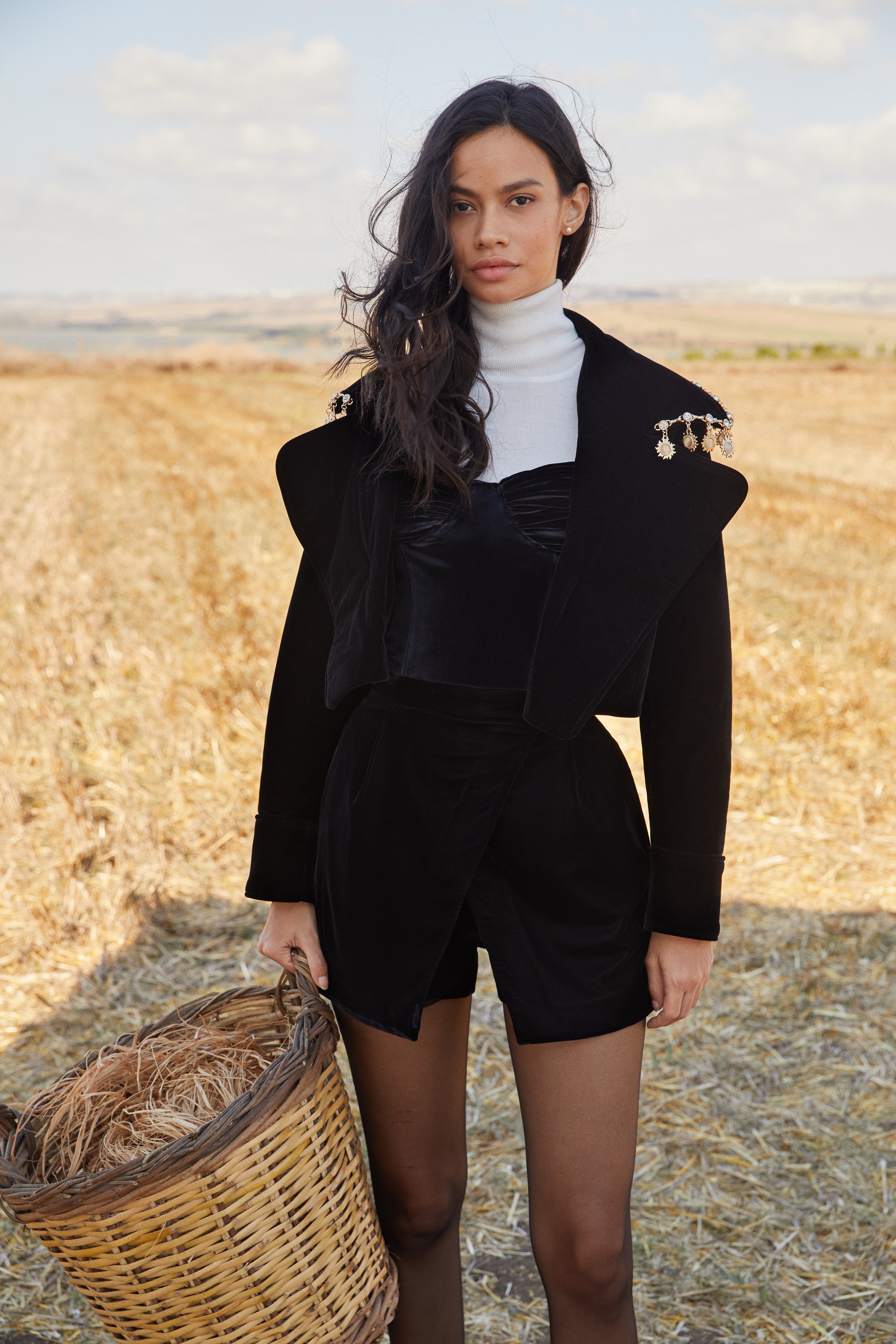 Misole-Velvet Skort-2-Milagron.com