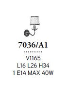 Firenze 1L Apli̇k V1165 Ø26X34 Cm E14 5X60W