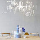 Scarabocchio 12L Sarkit Beyaz V2553 Ø110X50 Cm G9 12X60W