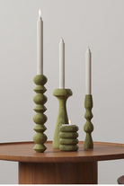 Mober Studio-Doğal Ahşap Mumluk ( Dune )-Mumluk & Şamdan-2-Milagron.com