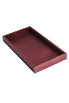 Büyük Boy Bordo Suni Deri Tepsi - 4