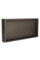 Büyük Boy Bronz Yaldızlı Suni Deri Tepsi - 1