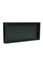 Büyük Boy Koyu Yeşil Suni Deri Tepsi - 1