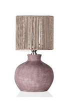 Candy Pembe Renk Seramik Abajur Kordon Başlıklı - 0