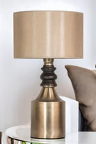 Moena Studio-Chicago Eskitme Tasarım Abajur – Bej Şapka-Abajur-2-Milagron.com