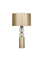 Moena Studio-Eskitme Altın Milano Abajur – Parlak Bej Başlık-Abajur-1-Milagron.com