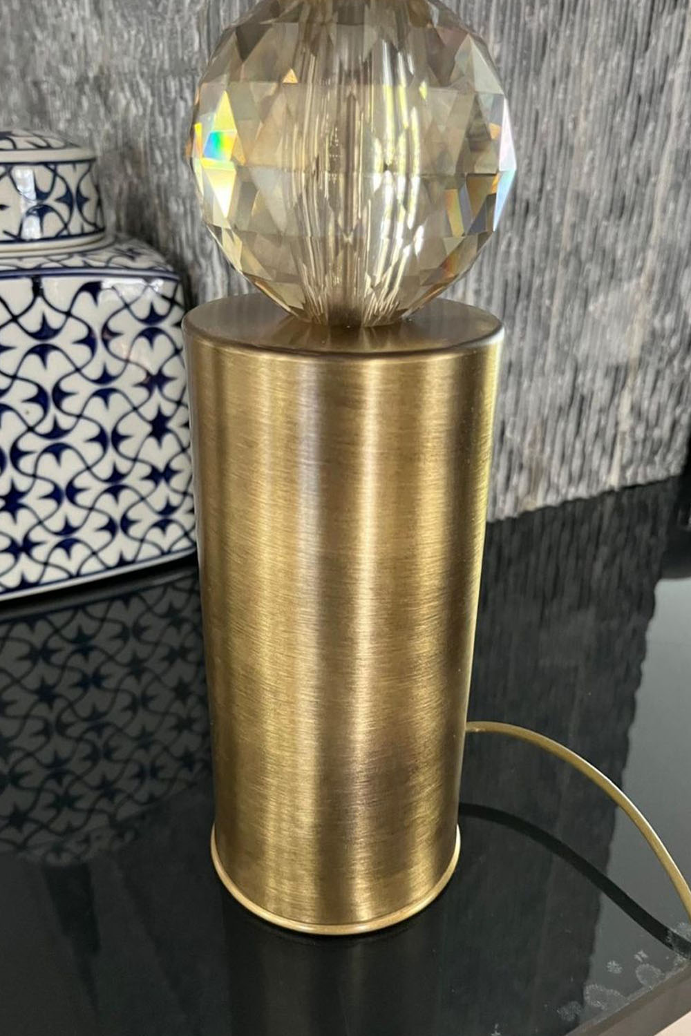 Moena Studio-Eskitme Altın Milano Abajur – Parlak Bej Başlık-Abajur-6-Milagron.com